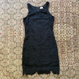 Japna black floral sleeveless dress S